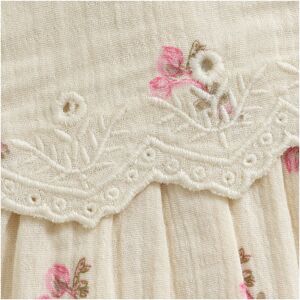 MINYMO Kleid ohne Arm Blumen natur rosa MINYMO Kleid ohne Arm Blumen natur rosa