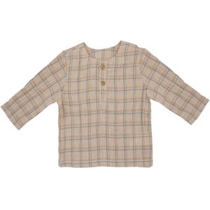 Maximo Musselin-Hemd langarm Karo beige 62/68 Maximo Musselin-Hemd langarm Karo beige 62/68