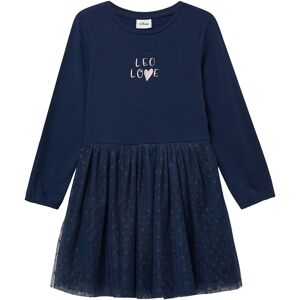 s.Oliver Kleid langarm mit Tüllrock Leoprint blau s.Oliver Kleid langarm mit Tüllrock Leoprint blau