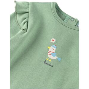 Bornino Shirt langarm Möwe Rüschen gruen 62/68 Bornino Shirt langarm Möwe Rüschen gruen 62/68
