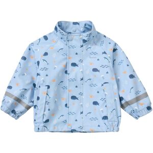 Bornino Regenjacke mit abnehmbarer Kapuze blau orange 86/92 unisex Bornino Regenjacke mit abnehmbarer Kapuze blau orange 86/92 unisex