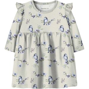 name it Kleid langarm Vögel Rüschen beige mehrfarbig name it Kleid langarm Vögel Rüschen beige mehrfarbig