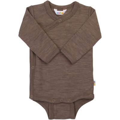Joha Wickelbody langarm Wolle/Seide braun 68/74 unisex Joha Wickelbody langarm Wolle/Seide braun 68/74 unisex