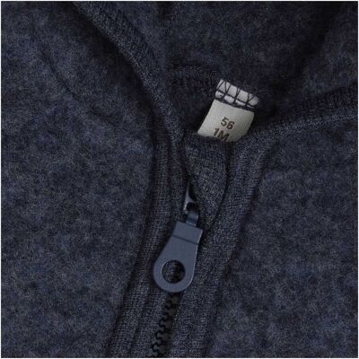 Huttelihut Wollfleece-Overall mit Klappbündchen blau unisex Huttelihut Wollfleece-Overall mit Klappbündchen blau unisex