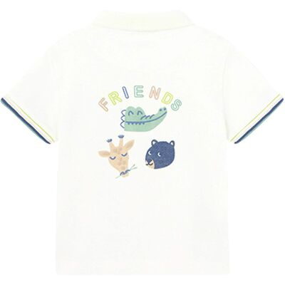 Mayoral Polo-T-Shirt Tiere Piqué natur Mayoral Polo-T-Shirt Tiere Piqué natur