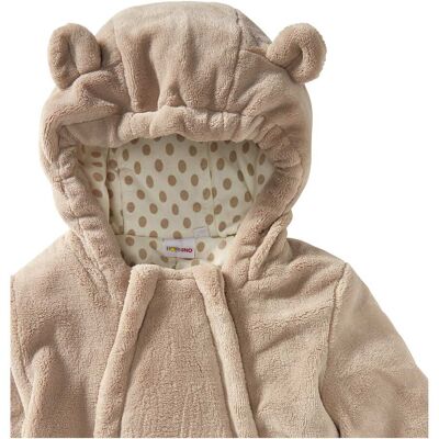 Bornino Plüschoverall beige 74/80 unisex Bornino Plüschoverall beige 74/80 unisex
