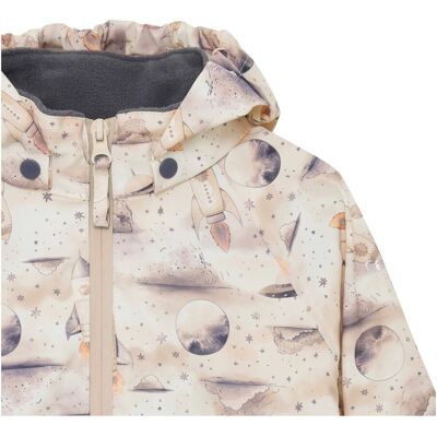 CeLaVi 2-tlg. Set Regenjacke und Regenhose Weltall beige blau CeLaVi 2-tlg. Set Regenjacke und Regenhose Weltall beige blau