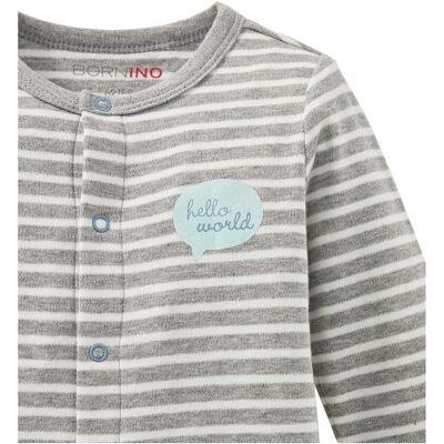 Bornino Schlafoverall grau 62/68 unisex Bornino Schlafoverall grau 62/68 unisex