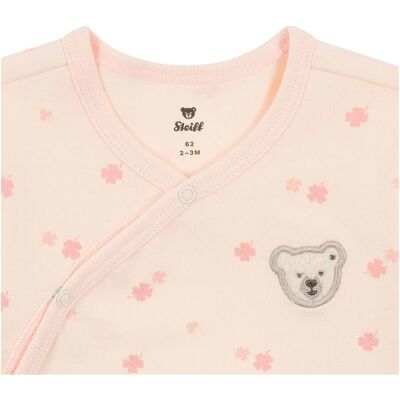 Steiff Schlafoverall mit Fuß Blumen Bär rosa Steiff Schlafoverall mit Fuß Blumen Bär rosa