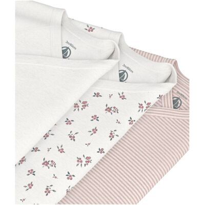 Petit Bateau 3er-Pack Wickelbodys langarm Ringel Beeren natur rosa Petit Bateau 3er-Pack Wickelbodys langarm Ringel Beeren natur rosa