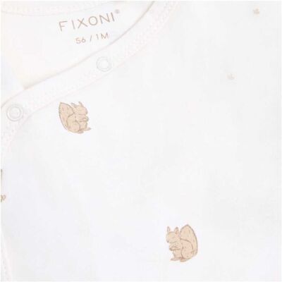 Fixoni Wickelbody langarm Eichhörnchen natur unisex Fixoni Wickelbody langarm Eichhörnchen natur unisex
