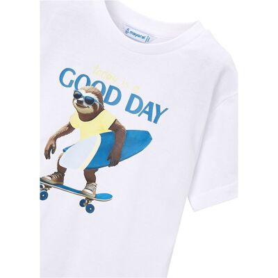 Mayoral T-Shirt Faultier weiss Mayoral T-Shirt Faultier weiss