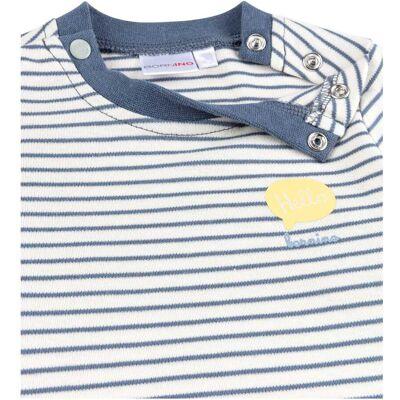 Bornino T-Shirt Ringel blau natur mehrfarbig 50/56 Bornino T-Shirt Ringel blau natur mehrfarbig 50/56