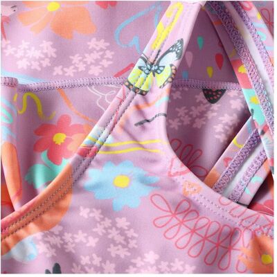Colorkids Badeanzug Rüschen Einhorn Blumen lila mehrfarbig Colorkids Badeanzug Rüschen Einhorn Blumen lila mehrfarbig