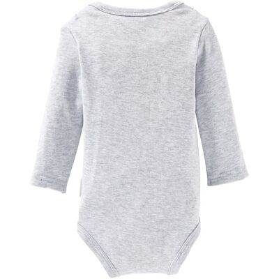 Bornino 2er-Pack Bodys langarm grau 50/56 unisex Bornino 2er-Pack Bodys langarm grau 50/56 unisex