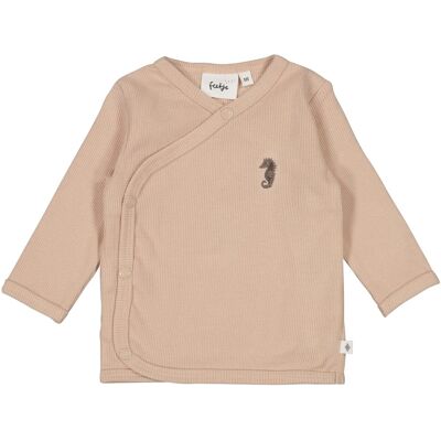 Feetje Wickelshirt langarm Seepferdchen Rippqualität braun unisex Feetje Wickelshirt langarm Seepferdchen Rippqualität braun unisex