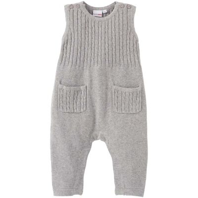 Bornino Strick-Strampler ohne Fuß grau 50/56 unisex Bornino Strick-Strampler ohne Fuß grau 50/56 unisex