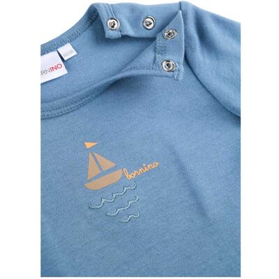 Bornino T-Shirt Segelschiff blau 62/68 unisex Bornino T-Shirt Segelschiff blau 62/68 unisex