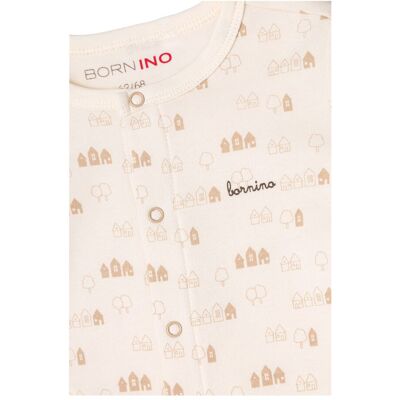 Bornino Schlafoverall Haus natur 62/68 unisex Bornino Schlafoverall Haus natur 62/68 unisex