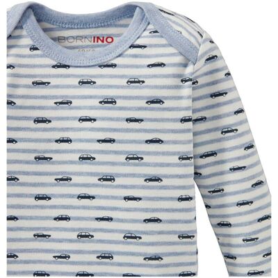 Bornino 5er-Pack Bodys langarm blau 50/56 Bornino 5er-Pack Bodys langarm blau 50/56