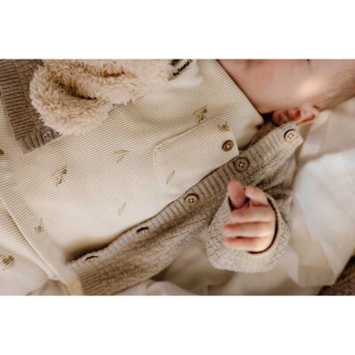 Levv Strickjacke Struktur beige unisex Levv Strickjacke Struktur beige unisex
