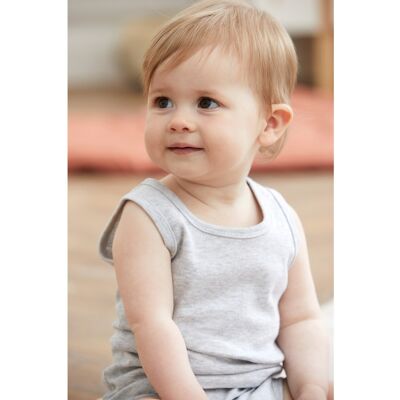 Bornino Unterhemd grau 74/80 unisex Bornino Unterhemd grau 74/80 unisex