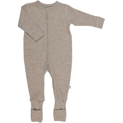 Joha Woll-Overall mit Klappfuß beige 86/92 unisex Joha Woll-Overall mit Klappfuß beige 86/92 unisex