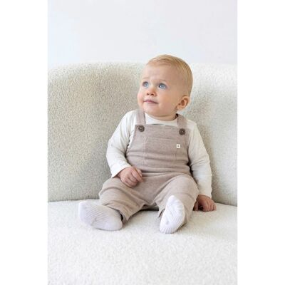 Feetje Latzhose Rippqualität beige unisex Feetje Latzhose Rippqualität beige unisex