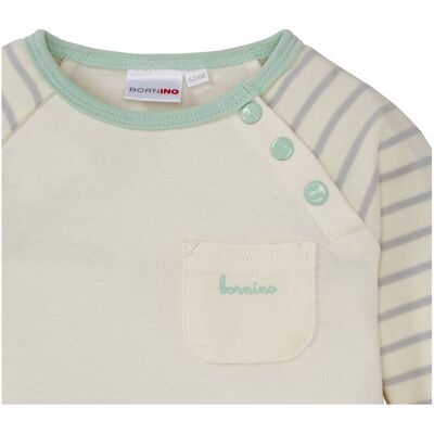 Bornino Raglanshirt Elefant natur 86/92 unisex Bornino Raglanshirt Elefant natur 86/92 unisex