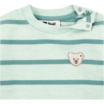 Steiff Sweatshirt Ringel Bär gruen Steiff Sweatshirt Ringel Bär gruen