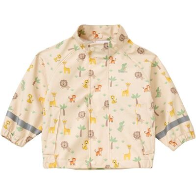Bornino Regenjacke mit abnehmbarer Kapuze beige mehrfarbig 74/80 unisex Bornino Regenjacke mit abnehmbarer Kapuze beige mehrfarbig 74/80 unisex
