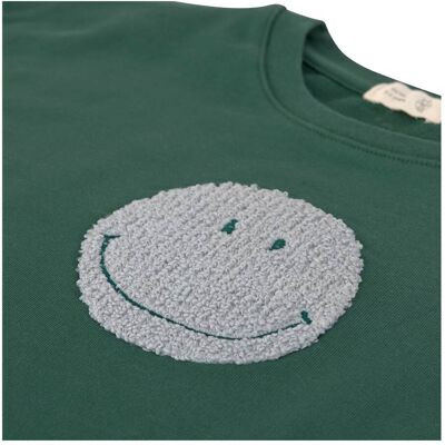 Lässig Sweatshirt Smiley Little Gang gruen mehrfarbig 110/116 unisex Lässig Sweatshirt Smiley Little Gang gruen mehrfarbig 110/116 unisex
