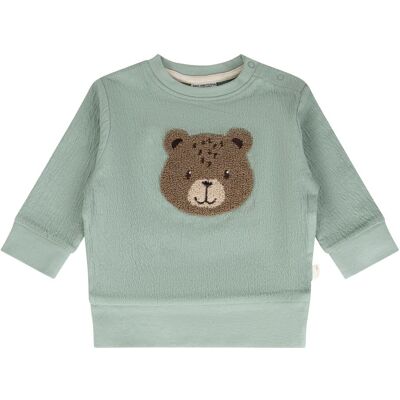 Salt and Pepper Krepp-Sweatshirt Bär tuerkis unisex Salt and Pepper Krepp-Sweatshirt Bär tuerkis unisex