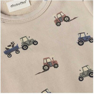 MINYMO Body langarm Traktoren beige mehrfarbig MINYMO Body langarm Traktoren beige mehrfarbig
