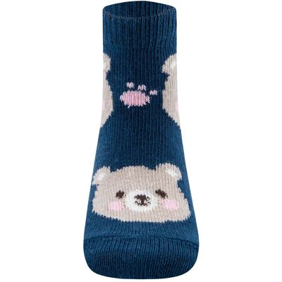 Ewers 3er-Pack Socken Bär blau rosa 19/22 Ewers 3er-Pack Socken Bär blau rosa 19/22