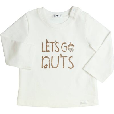 Gymp Shirt langarm Let's go nuts natur Gymp Shirt langarm Let's go nuts natur