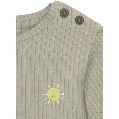 s.Oliver Shirt langarm Sonne Rippqualität beige 50/56 unisex s.Oliver Shirt langarm Sonne Rippqualität beige 50/56 unisex