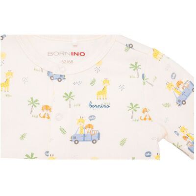Bornino Schlafoverall Sunny Adventure natur mehrfarbig 62/68 Bornino Schlafoverall Sunny Adventure natur mehrfarbig 62/68