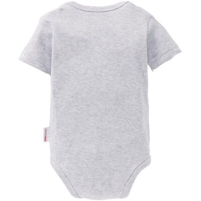 Bornino 2er-Pack Bodys kurzarm grau 50/56 unisex Bornino 2er-Pack Bodys kurzarm grau 50/56 unisex
