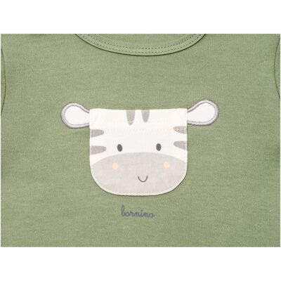 Bornino Shirt langarm Zebra gruen 62/68 unisex Bornino Shirt langarm Zebra gruen 62/68 unisex