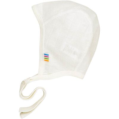 Joha Mütze mit Bindeband Wolle/Seide natur unisex Joha Mütze mit Bindeband Wolle/Seide natur unisex