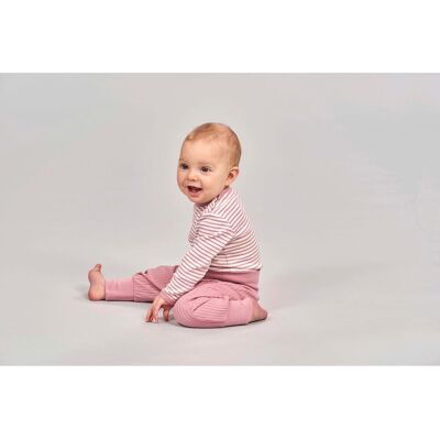 Sense Organics Body langarm Ringel Rippqualität natur mehrfarbig rosa 50/56 Sense Organics Body langarm Ringel Rippqualität natur mehrfarbig rosa 50/56