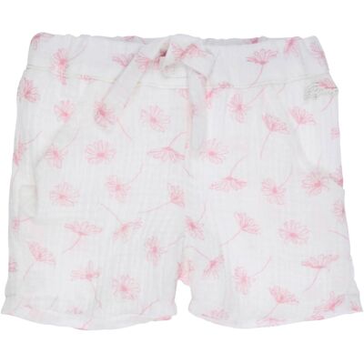 Gymp Musselin-Shorts Blumen natur Gymp Musselin-Shorts Blumen natur