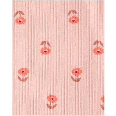 Carter's 3-tlg. Set Bodys kurzarm und Leggings Streublumen Rippqualität rosa natur Carter's 3-tlg. Set Bodys kurzarm und Leggings Streublumen Rippqualität rosa natur
