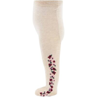 Ewers Strumpfhose Blumen Zopfmuster beige mehrfarbig Ewers Strumpfhose Blumen Zopfmuster beige mehrfarbig