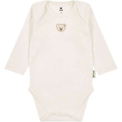 Steiff 2er-Pack Bodys langarm Bär beige natur unisex Steiff 2er-Pack Bodys langarm Bär beige natur unisex