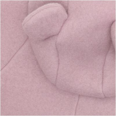 Huttelihut Wollfleece-Overall mit Ohren und Klappbündchen rosa Huttelihut Wollfleece-Overall mit Ohren und Klappbündchen rosa
