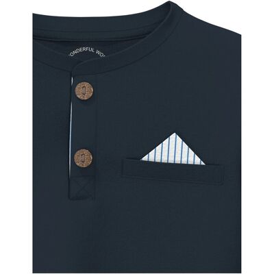 s.Oliver Henley-Shirt langarm 2in1 blau s.Oliver Henley-Shirt langarm 2in1 blau