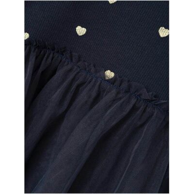 name it Kleid langarm mit Tüllrock Herzen blau name it Kleid langarm mit Tüllrock Herzen blau