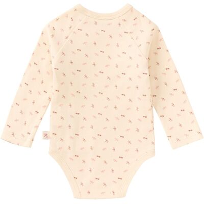Bornino 2er-Pack Wickelbodys langarm Wild Nature natur rosa 50/56 Bornino 2er-Pack Wickelbodys langarm Wild Nature natur rosa 50/56
